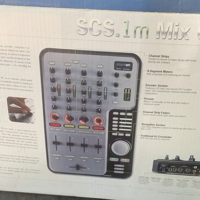 Stanton SCS.1m Digital DJ Mixer Controller w/ FireWire Audio, LCD, MIDI, USB