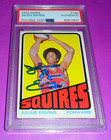 🏀 1972 Topps DR. J Julius Erving HOF Signed Rookie Card #195 PSA/DNA Auto Auth