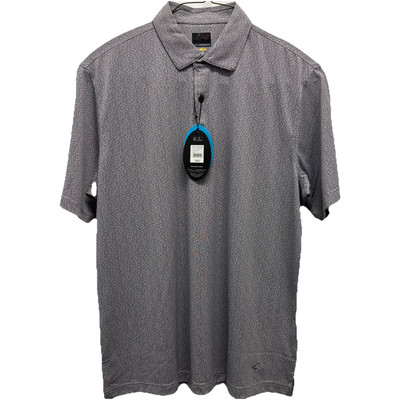 Greg Norman Men's Technical Performance Play Dry Golf Polo Shirt (LG, NVY) NWT