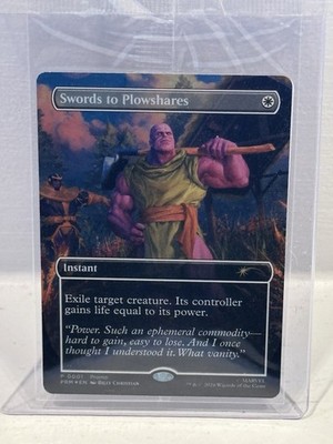 Magic the Gathering PSA Magazine Sealed Promo Swords to Plowshares Foil Thanos
