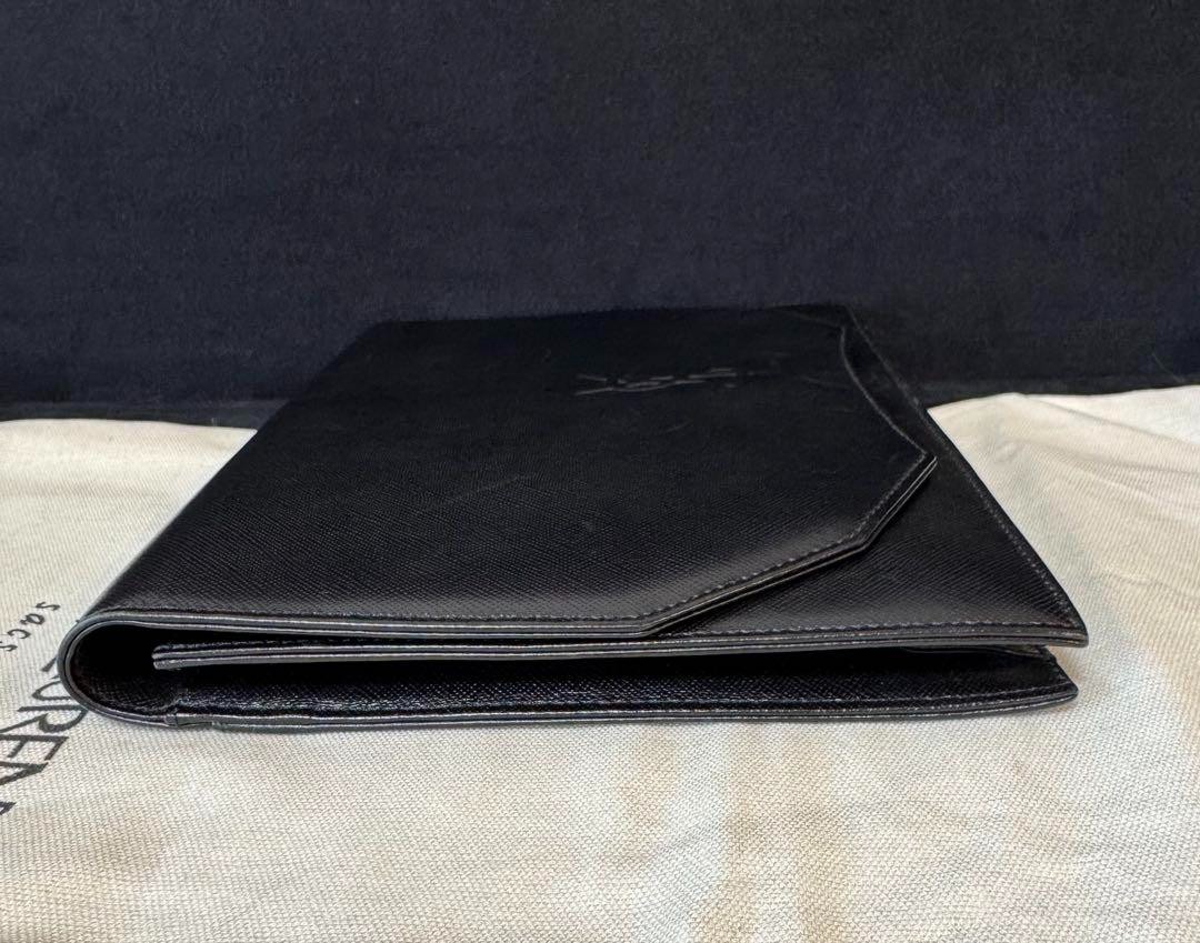 Pochette Yves Saint Laurent Saint Laurent Vhtf in pelle nera lusso limitata