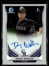2014 BOWMAN CHROME 1ST PROSPECT AUTO DANIEL WINKLER ROCKIES