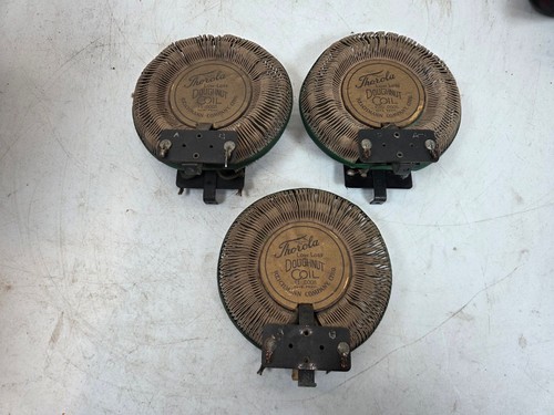 Lot of 3 nice RARE thorola Doughnut coils for 1920s battery set T1 C40 .0005