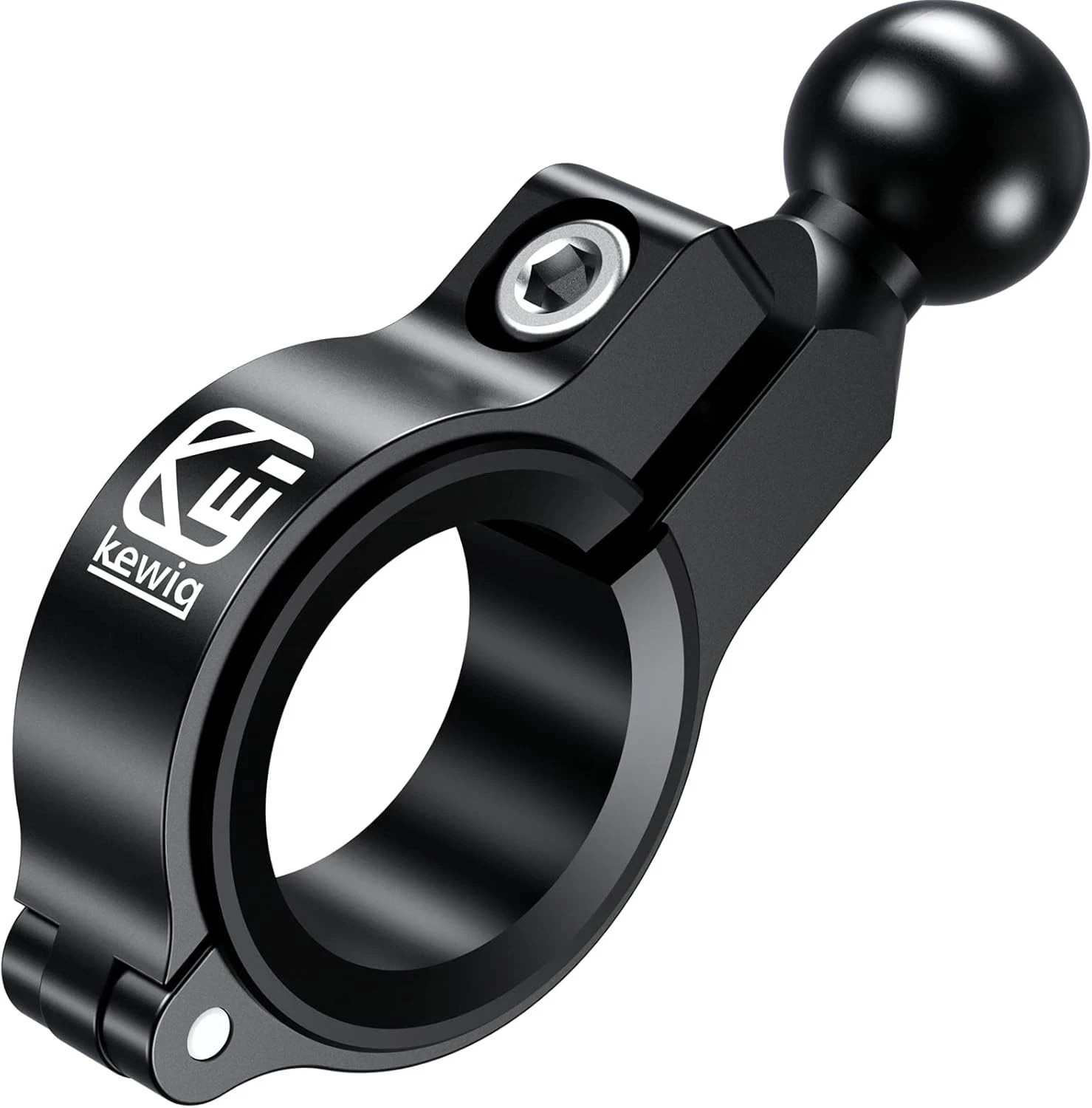 Aluminum Alloy Handlebar Clamp Mount Base with 17Mm TPU Ball