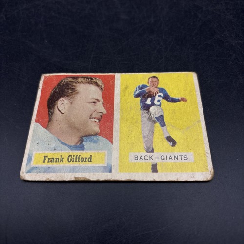 Frank Gifford #88 1957 Topps card