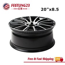 Front 20x8.5 Multispoke Amg Style Rim Wheels Black For Mercedes Benz S500 S550