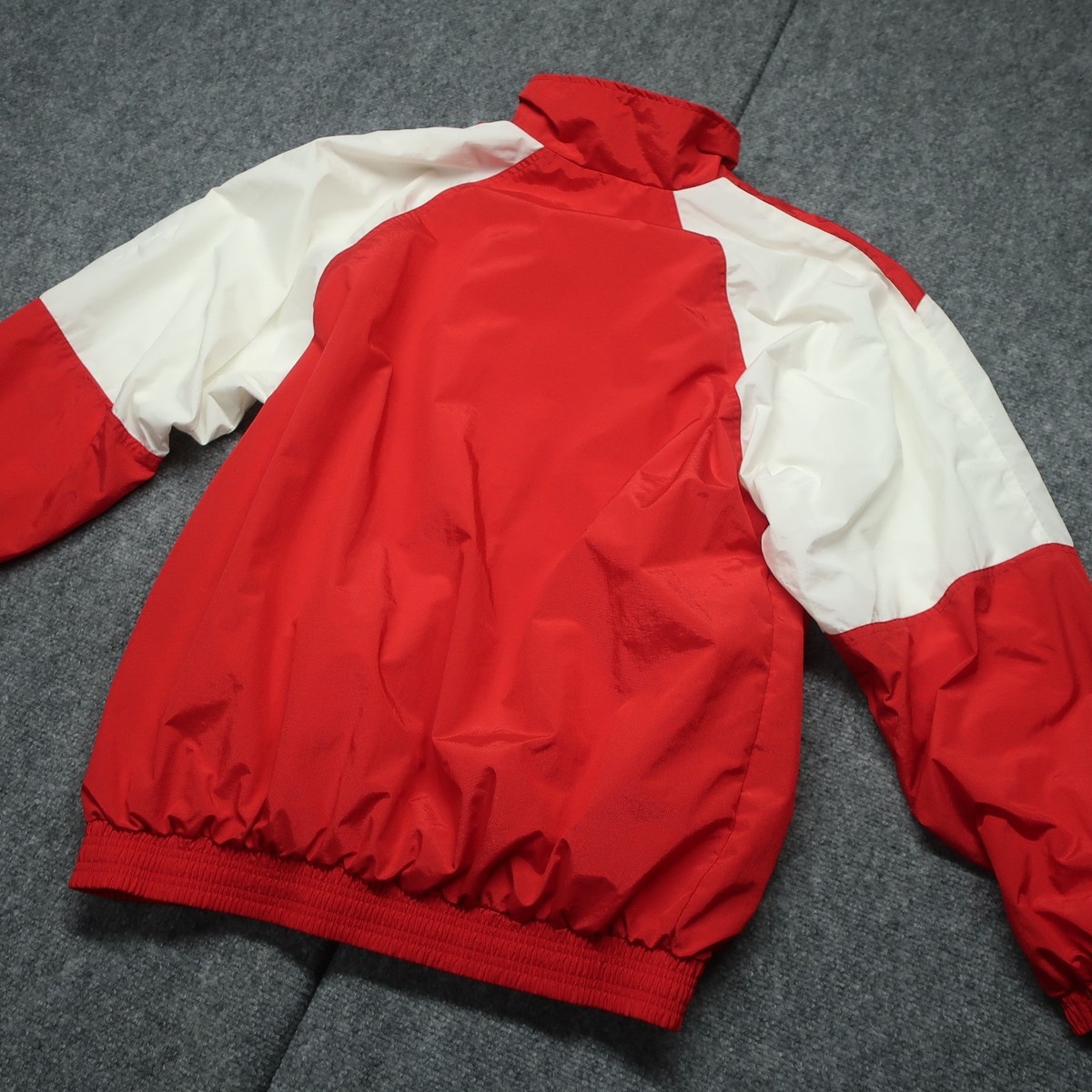Vintage TYR Windbreaker Jacket Mens Large Red White Nylon Full Zip 90s Athletic View 6
