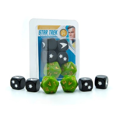 Star Trek Adventures RPG Captain Kirk's Custom Tunic-Themed Dice Set | New