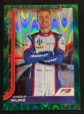 2025 Topps Chrome F1 Charlie Wurz #48 Forest Green RayWave Refractor /140 🔥