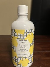 Beekman 1802 Sunshine Lemon Goat Milk Hand Body Wash 12.5 floz New No Box Sealed