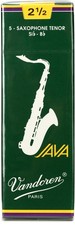 Vandoren SR2725 - JAVA Green Tenor Saxophone Reeds - 2.5 5-pack 3-pack