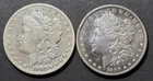 1882-CC & 1890-CC Morgan Dollars, Polished