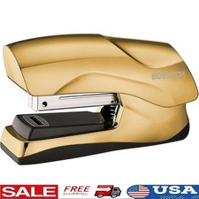 No Jam Gold Stapler Heavy Duty Flat Clinch Staples Up to 40 Sheets Crafting Tool