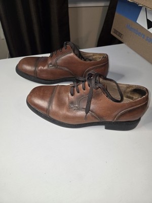 Thom McAn Oxford Shoes Men's Size 9.5 EEE Business Casual  Brown Soft Leather