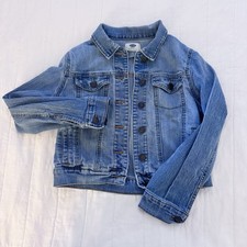 Old Navy Girls Blue Denim Jean Jacket - Size Large 10-12