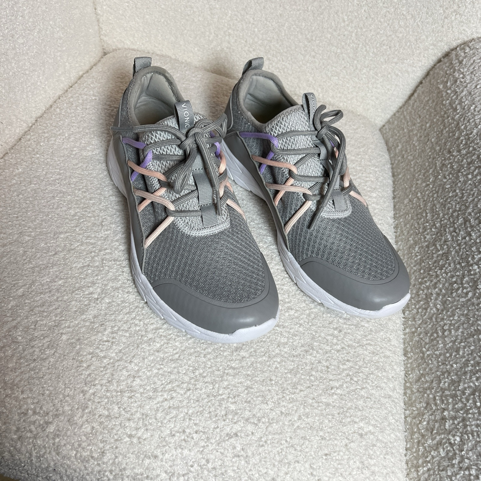 SAOLA Vionic Zeliya Sneakers Maglia Grigio Chiaro Donna Taglia 9 5