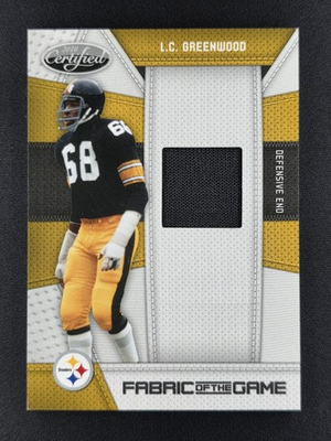 #ad LC Greenwood 2010 Certified Fabric Of The Game GU JSY 250 RELIC STEELERS $14.99