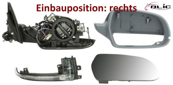 Blic 5402-25-051334P AußEnspiegel Rechts Spiegel AußEn FüR Audi-image