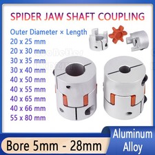 CNC Shaft Coupler Flexible Plum Spider Jaw Coupling Stepper Motor All Bore Sizes