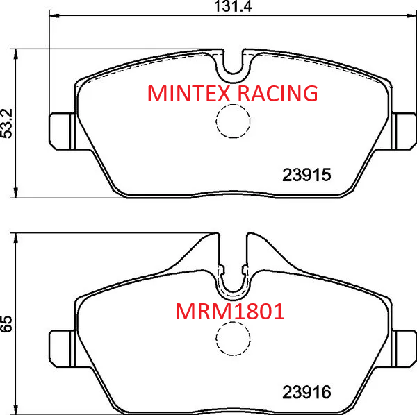 BMW E81 E82 E87 116i 118i 120i 118d MINTEX FAST ROAD TRACK DAY FRONT BRAKE PADS