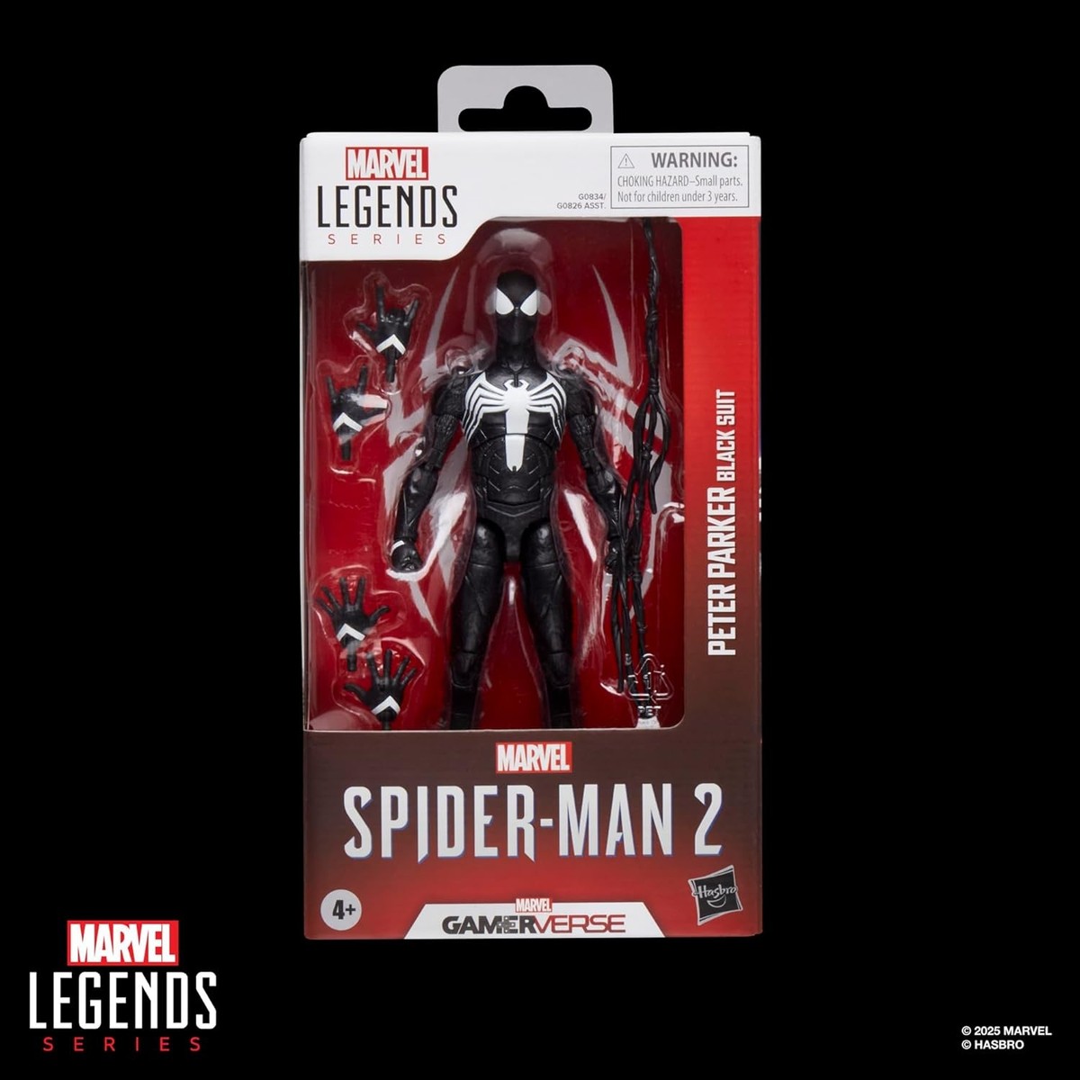 Marvel Legends Series Gamerverse Peter Parker Black Suit, Spider