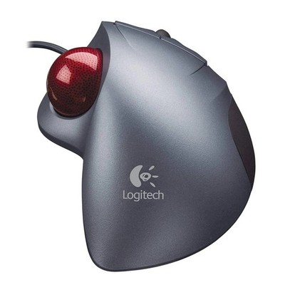 Vintage Logitech Vertical Mouse 4 Cordless Wired Wheel Trackball