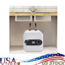 1500W Mini Tank Electric Water Heater 8L Point of Use Hot Water Boat RV