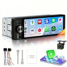 Wireless Carplay Android Auto Autoradio 1 DIN BT5.0 FM USB Bluetooth AUX Camera