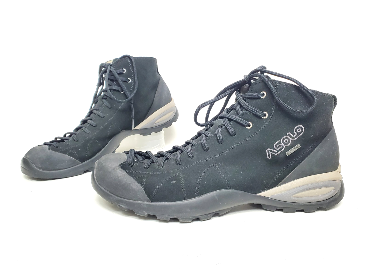 ASOLO CACTUS GV GTX Black Suede Hiking Climbing Approach Boots