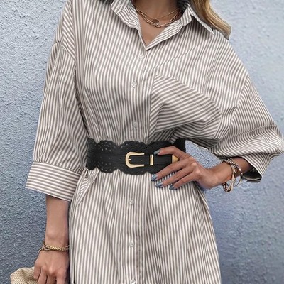 belt for oversized dress How To Wear Wide Belts