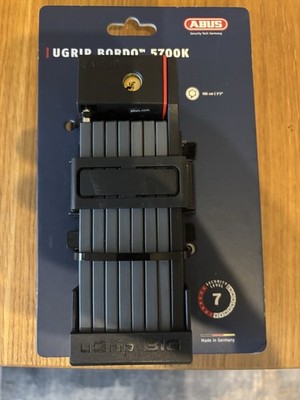 ABUS Fahrradschloss Faltschloss UHRIP BORDO 5700K mit Halterung Neu & OVP