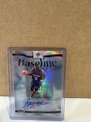2025-26 Topps Finest Basketball Legend Larry Johnson Baseline Auto NY Knicks