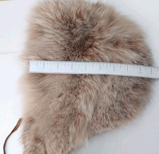 Warm Women's Hat Vintage Natural Real Genuine Fur Saks 5th Ave Great Preowned