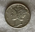 1944 P Mercury SILVER Dime !!Uncirculated!! Great Details&Color*Free Shipping*