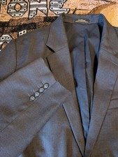 L. L. Bean Men s Blazer Jacket Size 50 Tall Dark Gray 100 Wool Sport Coat