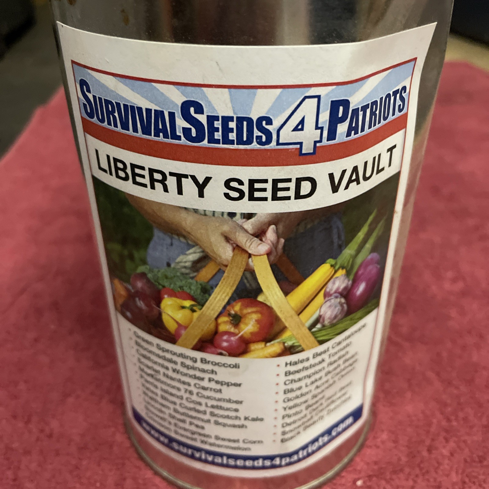 Liberty Seed Vault Survival Seeds 4 Patriots 22 Varieties