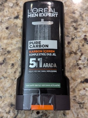 L'Oreal Paris Men Expert Pure Carbon 5 in 1 Shower Gel 10.14 oz