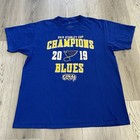 St Louis Blues Shirt Adult Large Blue Short Sleeve NHL Hockey Stanley Cup Tee  — photo 1