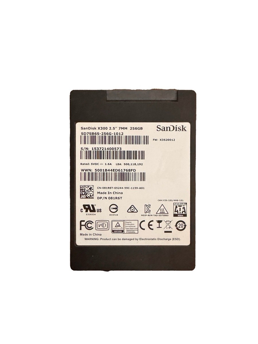SanDisk 256GB X300 SSD SATA 7mm Solid State Drive SD7SB6S