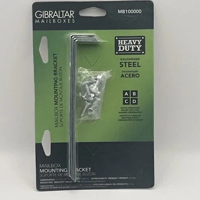 Galvanized Steel Mailbox Mounting Bracket MB100000 - Image 1 of 4