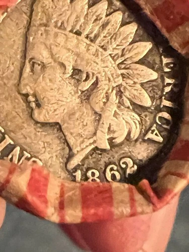 Shotgun Roll PDS Wheat Cent + 1862 IND Silver Mercury Dime BU ENDS **Lot R 44**