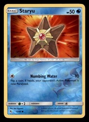 Staryu 13/68 Hidden Fates Reverse Holo Pokemon Card