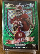 2021 Panini Prizm Draft Picks - Crusade Devonta Smith #165 Green Wave Prizm (RC)
