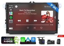 Android 14 4 64 9" IPS for VW RCD310 RCD510 RNS510 Car Stereo CarPlay Navigation