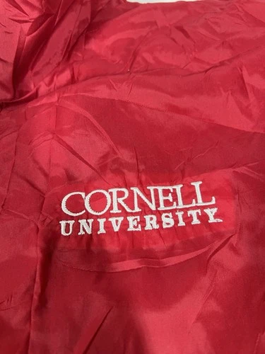 Vintage King Louie Cornell University Red Nylon Anorak Pullover Jacket XL image 3