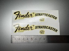 2Pcs Retro Waterslide Headstock Decals For Fender Stratocaster Body Guitar Bass