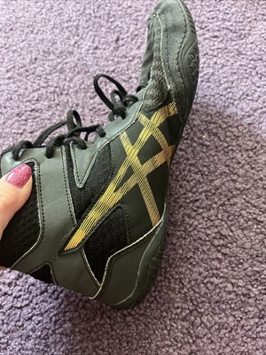 Asics MatControl 2 L.E Lite Wrestling Shoes Black/Gold  display picture 1