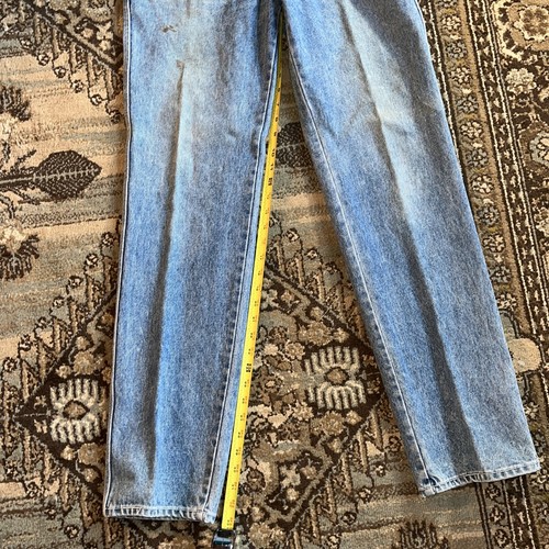 Vintage Slick Fashionable Mens Denim Jeans 34x33 Distressed Faded 90’s - Picture 13 of 23