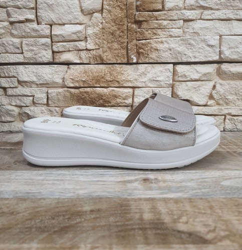 CIABATTE DONNA BEIGE RIPOSELLA WB04BX MODELLO COMFORT MADE IN ITALIY - Foto 2 di 7