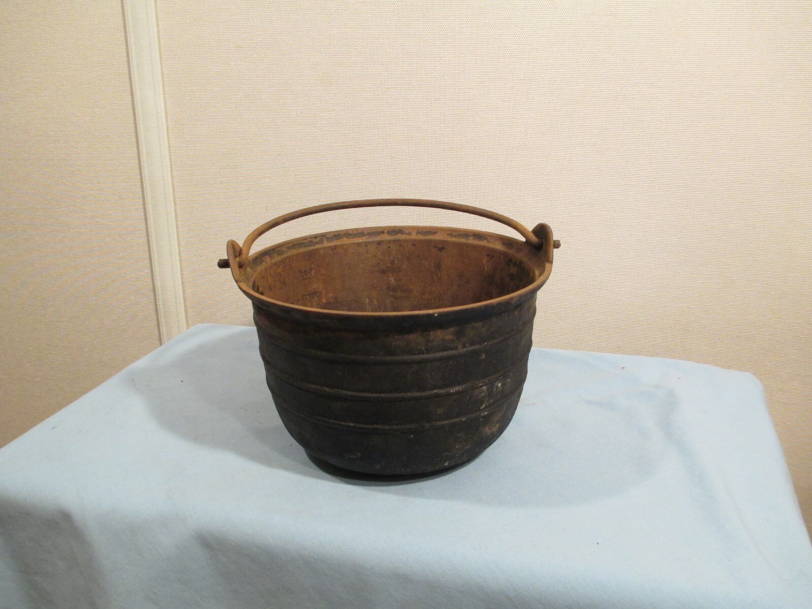 Vintage Cast Iron Bean Pot/Kettle eBay